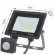 LED Прожектор 20W със Сензор