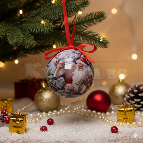 Луксозна Коледна топка за закачане