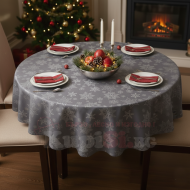 Луксозни покривки за маса в сребрист цвят