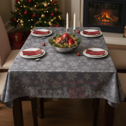 Луксозни покривки за маса в сребрист цвят