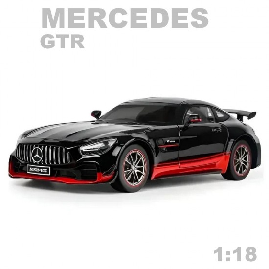 Метална количка 1/18 - Mercedes GTR