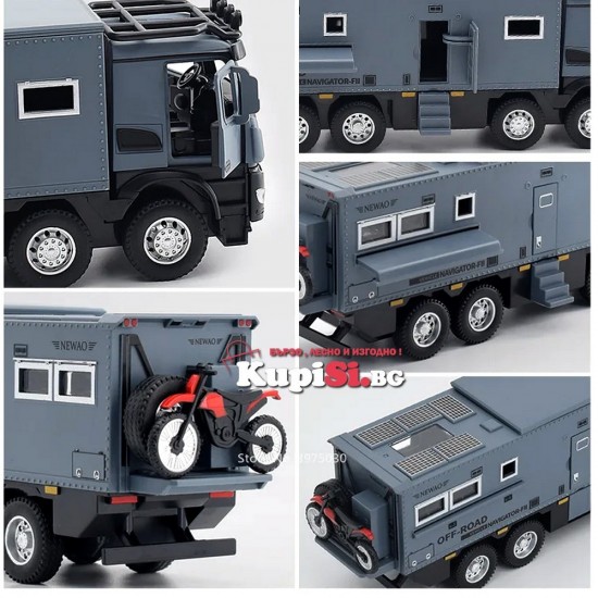 Метален кемпер камион Mercedes Off-Road 