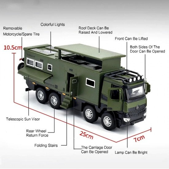 Метален кемпер камион Mercedes Off-Road 