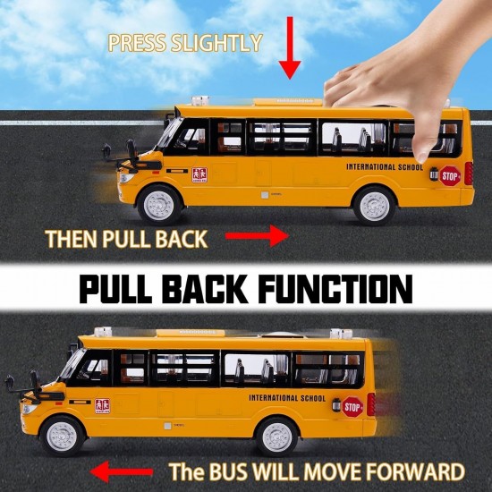 Метален училищен автобус