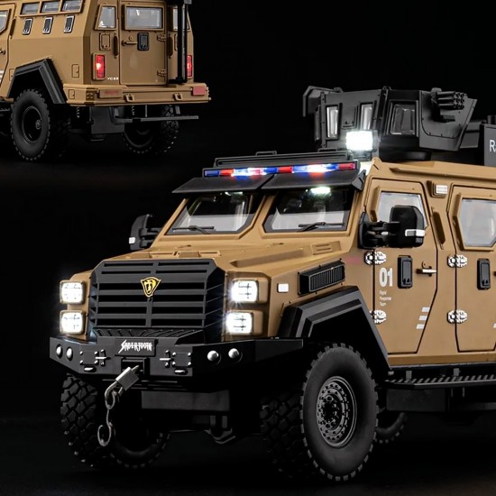 Метален военен джип - 1:24 мащаб