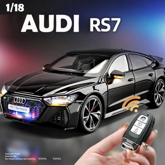 Метална кола 1:18 Audi RS7 с дистанционно