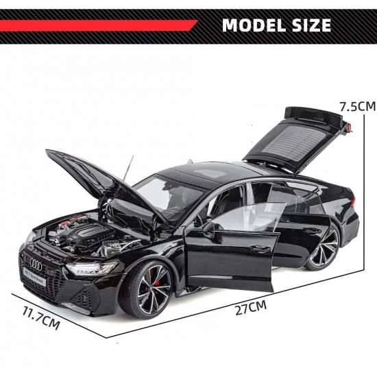Метална кола 1:18 Audi RS7 с дистанционно