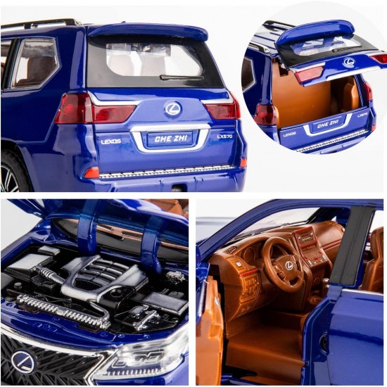Метална кола 1:24 – Lexus LX570 с димящ ефект