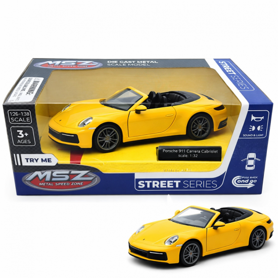 Метална количка Porsche 911 Carrera Cabriolet –1:32