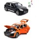 Метална количка Porsche Macan – Звук, светлини и отварящи се врати