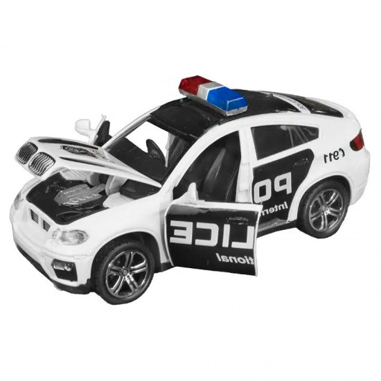 Метална полицейска количка със звук и светлини