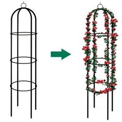 Метална стойка за увивни цветя
