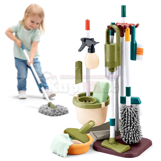 Дървен комплект за почистване Kruzzel