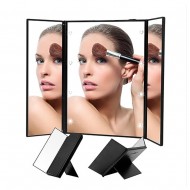 LED козметично огледало - черно