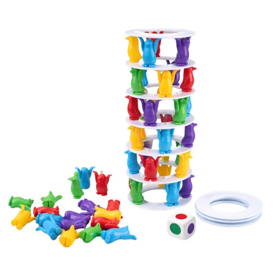 Пингвини върху кула – игра за баланс