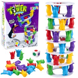 Пингвини върху кула – игра за баланс