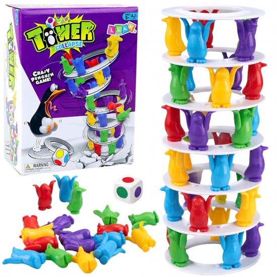 Пингвини върху кула – игра за баланс