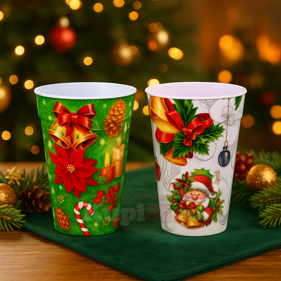Пластмасови Коледни чаши