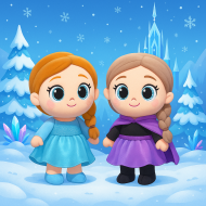 Плюшени играчки Ана и Елза