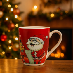 Порцеланова Коледна чаша с Дядо Коледа