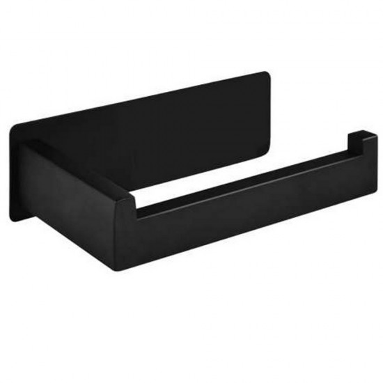 Поставка за тоалетна хартия без пробиване – черна