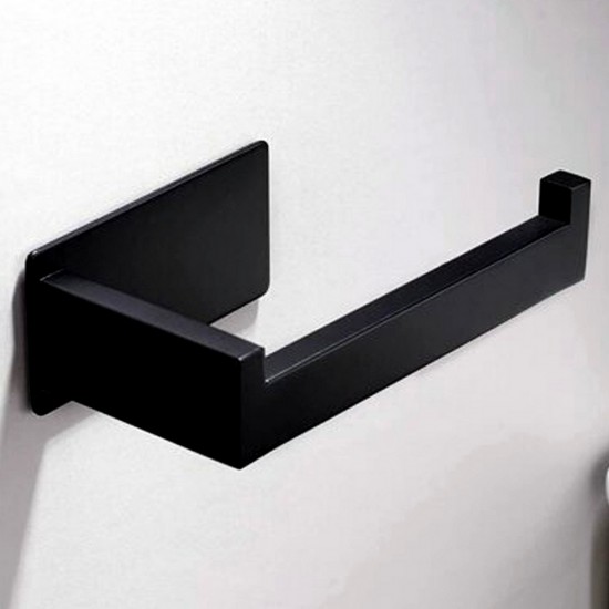 Поставка за тоалетна хартия без пробиване – черна