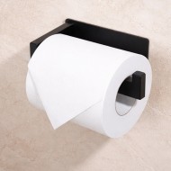 Поставка за тоалетна хартия без пробиване – черна
