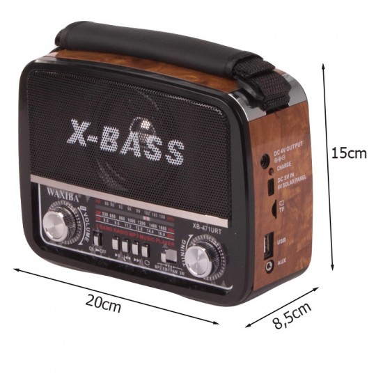 Ретро портативно радио за кухня -  Waxiba XB-471URT