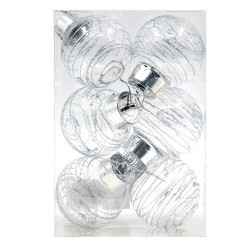 Прозрачни Коледни топки - Комплект 6 бр.