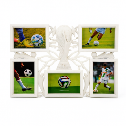 Рамка колаж за 5 снимки с футболна купа