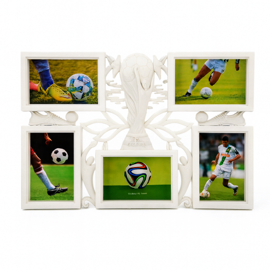 Рамка колаж за 5 снимки с футболна купа