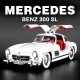 Метална кола Mercedes 300 SL - 1/24 мащаб