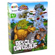 Настолна семейна игра с клечки  - Кула с динозаври