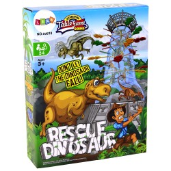 Настолна семейна игра с клечки  - Кула с динозаври