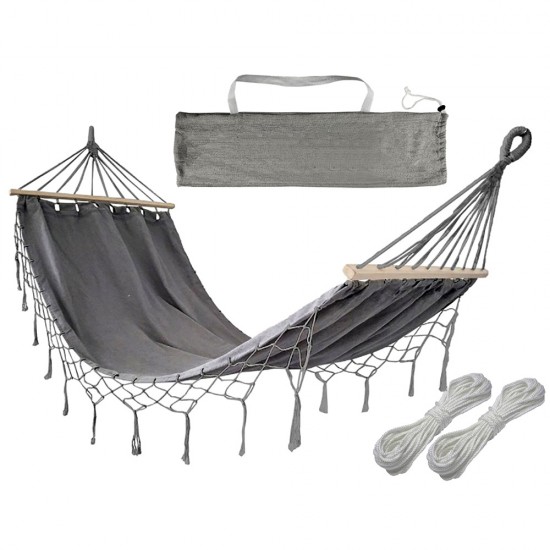Сив Бохо хамак – Стил и комфорт (200х100 см)