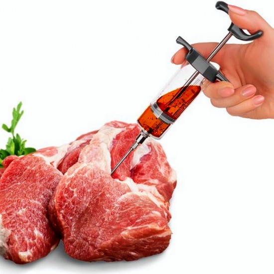 Спринцовка за марината и шпиковане на месо – 50 мл с 3 игли