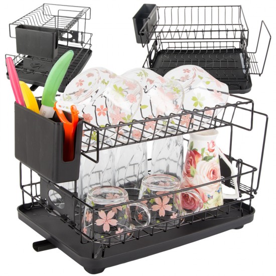 Сушилник за чинии неръждаем – 2 нива