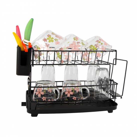 Сушилник за чинии неръждаем – 2 нива