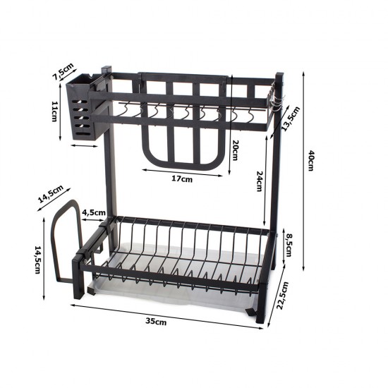 Двоен сушилник за съдове