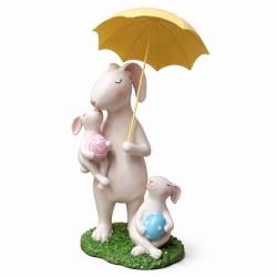 Сувенир - Заешко семейство под чадър