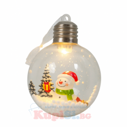 Прозрачна, Коледна топка за елха