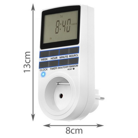 Таймер за контакт Izoxis 230V, 16A, до 3680W