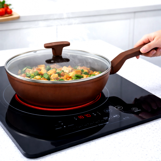 Индукционен Тиган с капак