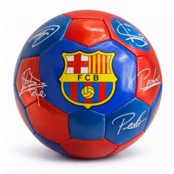 КОЖЕНА ФУТБОЛНА ТОПКА НА БАРСЕЛОНА С ПОДПИСИ НА ИГРАЧИТЕ