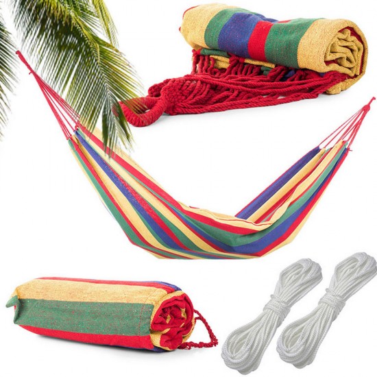 Туристически двоен хамак XXL – Раиран модел 200х150 см