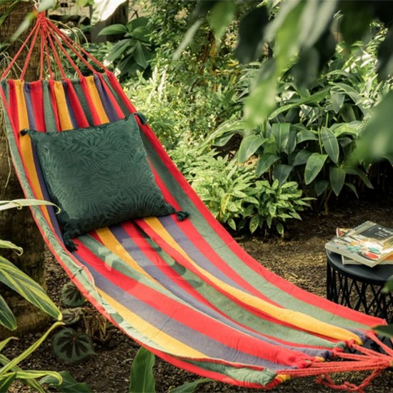 Туристически двоен хамак XXL – Раиран модел 200х150 см