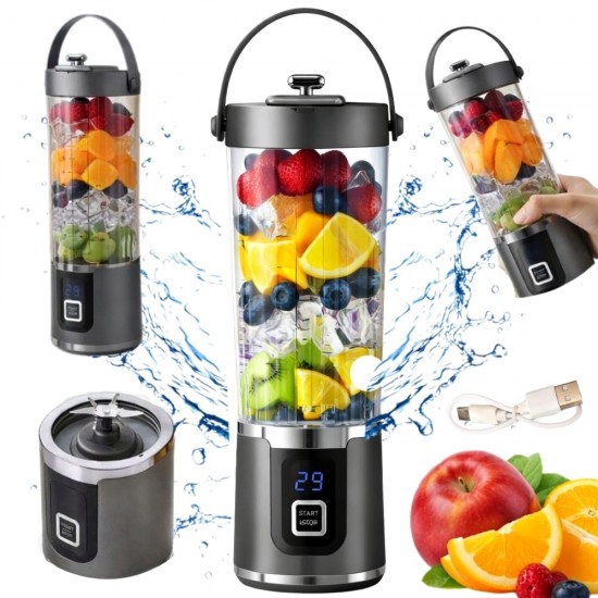 Преносим USB блендер за лед и замразени плодове - 500 мл