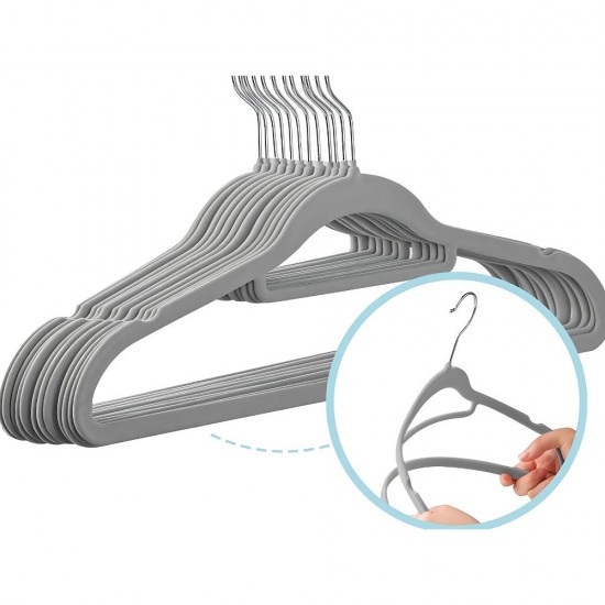 Велурени закачалки за дрехи - 20 броя