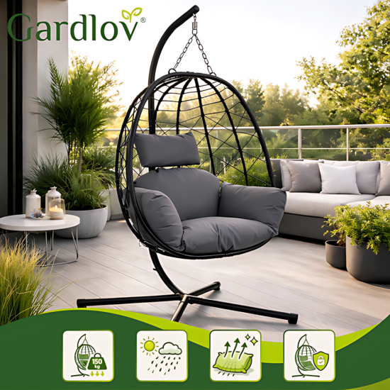 Висящ стол люлка тип гнездо GARDLOV (150 кг)