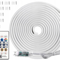 Гъвкава неонова RGB LED лента 10 м с Bluetooth и дистанционно